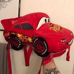 Plush Lightning McQueen Backpack